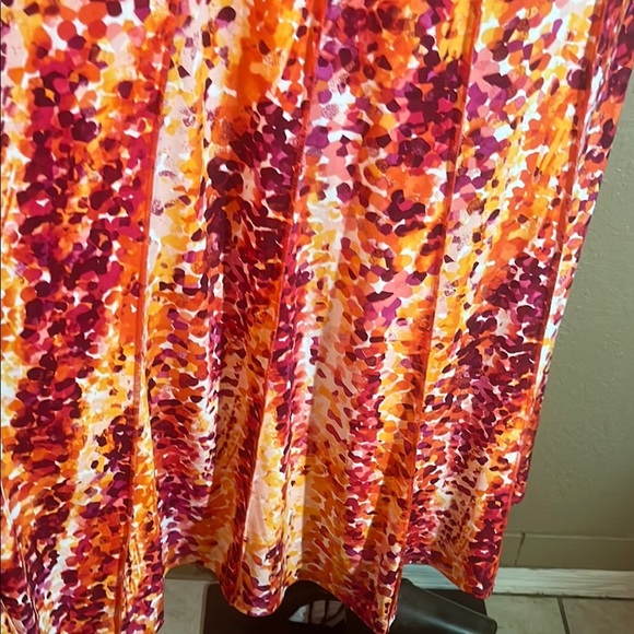 Glamour Sequin Embellished Red and Orange Midi Dress - Picture 6 of 6